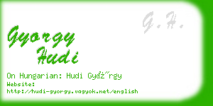 gyorgy hudi business card